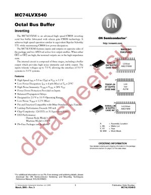 MC74LVX540MELG datasheet  